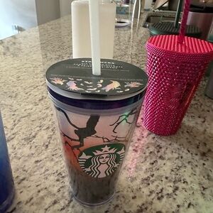 Starbucks Multicolor Halloween Tumbler with Straw
